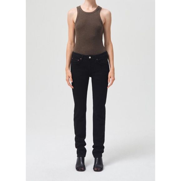 Agolde Devon Low Rise Stacked Stovepipe Jeans Size 27 - Picture 1 of 10